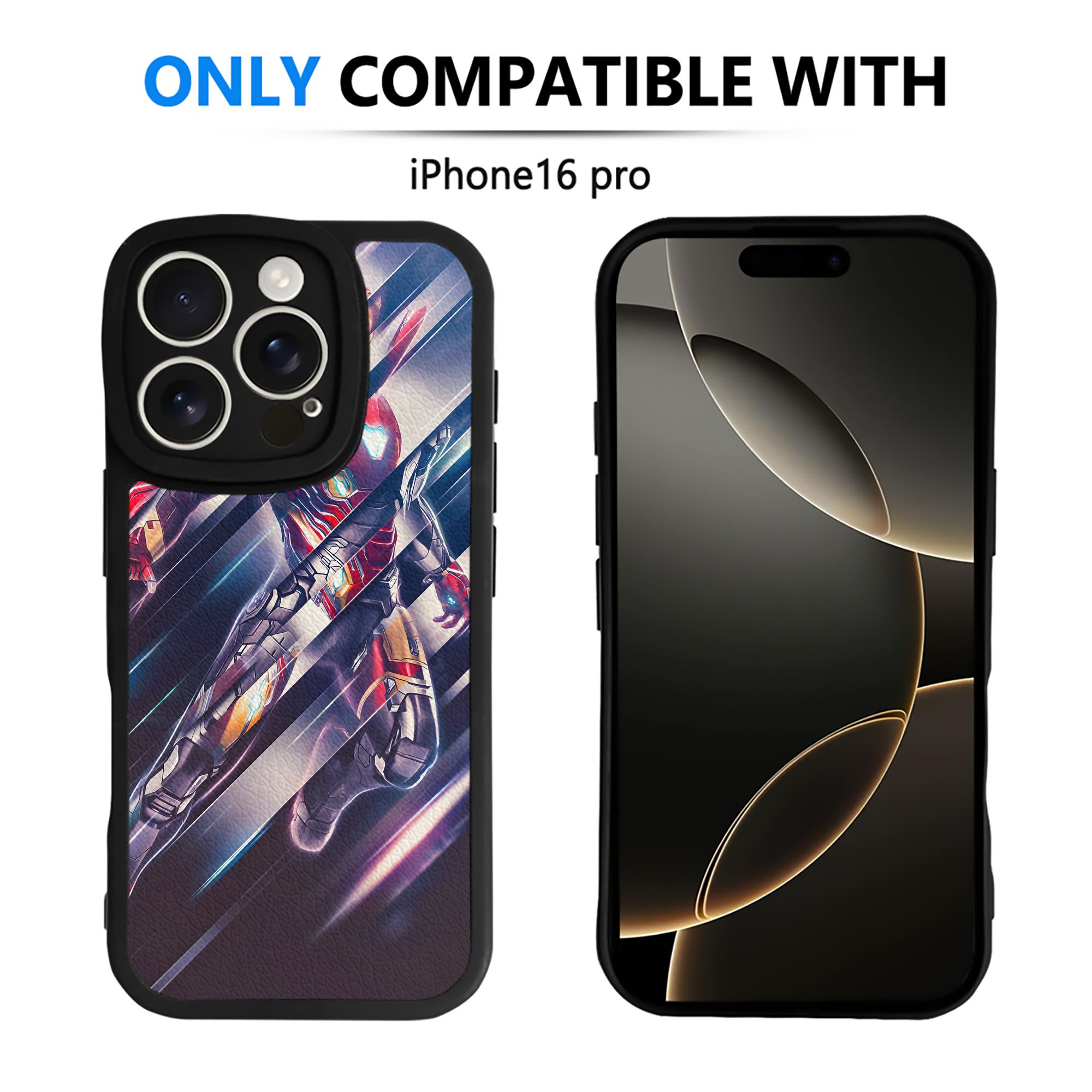 （画像用） アベンジャーズ The Avengers 【iPhone 16シリーズ対応】シリコンスマホケース（レザー調） 材質：シリコン